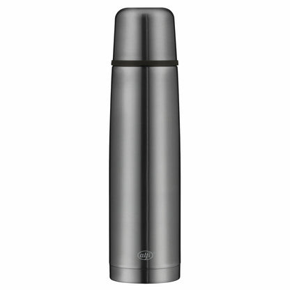 Alfi Isolierflasche Isotherm Perfect automatic, Isoflasche, Thermoflasche, Flasche, Edelstahl, Grey, 1 L, 5737.234.100