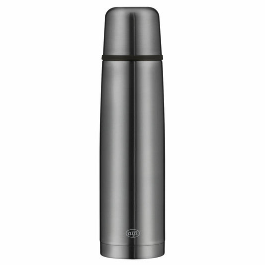Alfi Isolierflasche Isotherm Perfect automatic, Isoflasche, Thermoflasche, Flasche, Edelstahl, Grey, 1 L, 5737.234.100