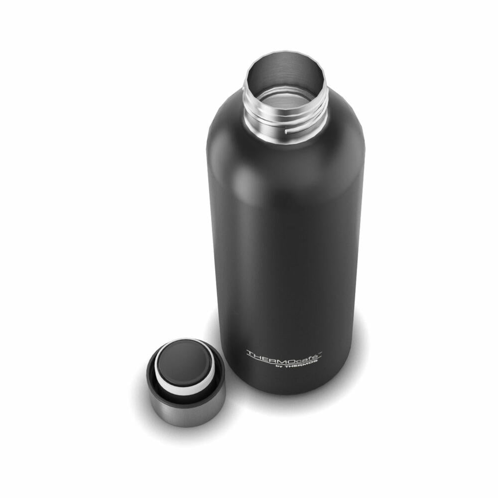 THERMOS Isolier-Trinkflasche TC DAILY BOTTLE, Thermosflasche, Isoflasche, Flasche, Edelstahl, Black Mat, 500 ml, 4200232050