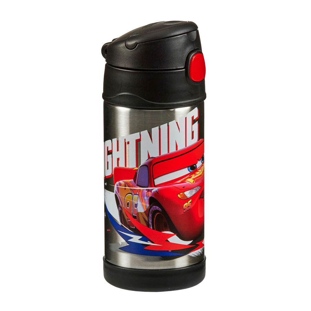 THERMOS kids Isolier-Trinkflasche FUNTAINER STRAW BOTTLE DISNEY Cars, Thermosflasche, Flasche, Edelstahl, 350 ml, 4113416035