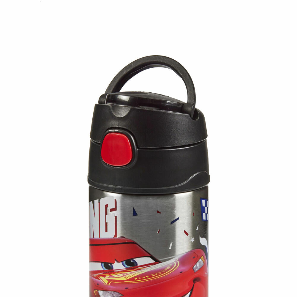 THERMOS kids Isolier-Trinkflasche FUNTAINER STRAW BOTTLE DISNEY Cars, Thermosflasche, Flasche, Edelstahl, 350 ml, 4113416035