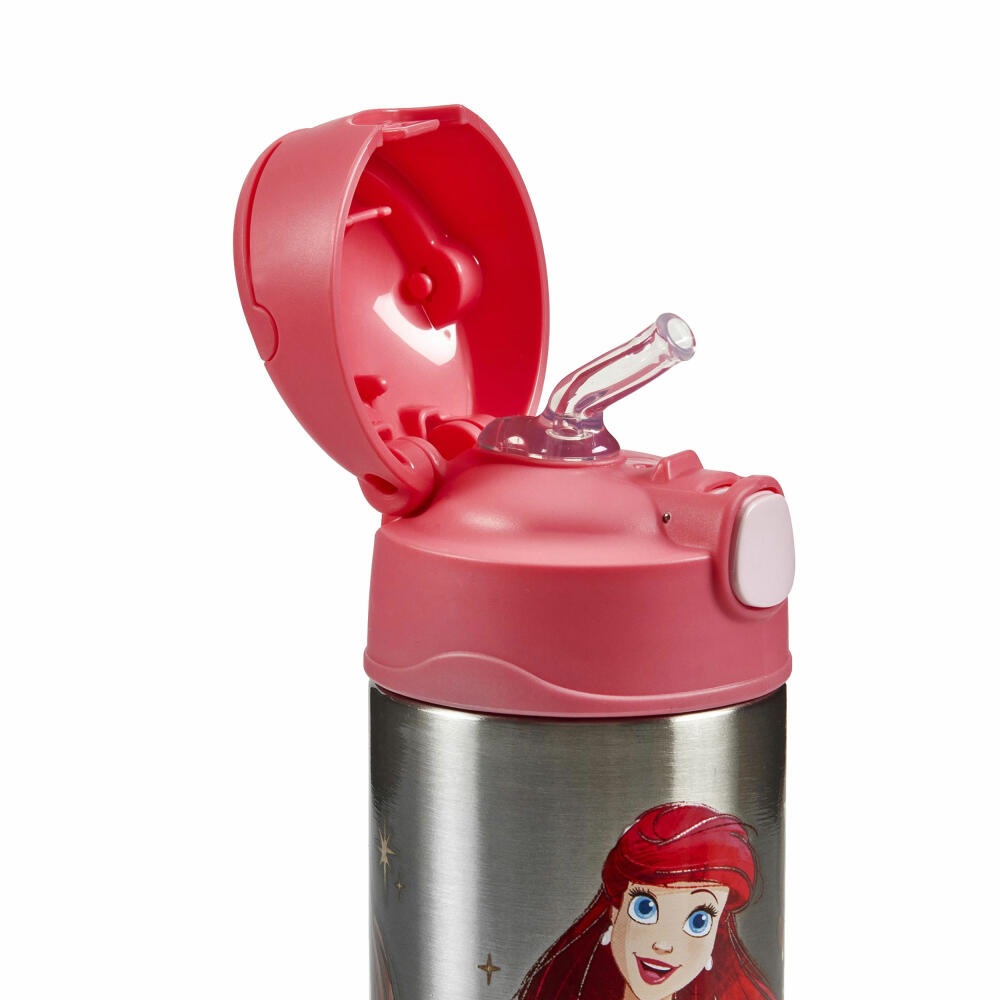 THERMOS kids Isolier-Trinkflasche FUNTAINER STRAW BOTTLE DISNEY Princesses, Thermosflasche, Flasche, Edelstahl, 350 ml, 4113413035