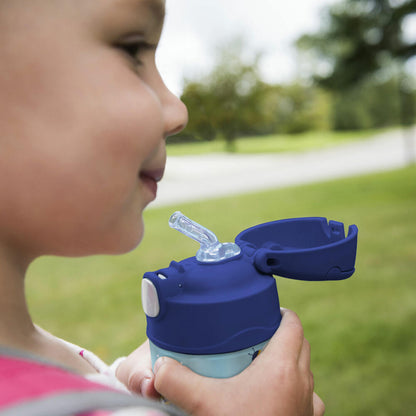 THERMOS kids insulated drinking bottle FUNTAINER STRAW BOTTLE, thermos bottle, bottle, stainless steel, Bees, 350 ml, 4113404035