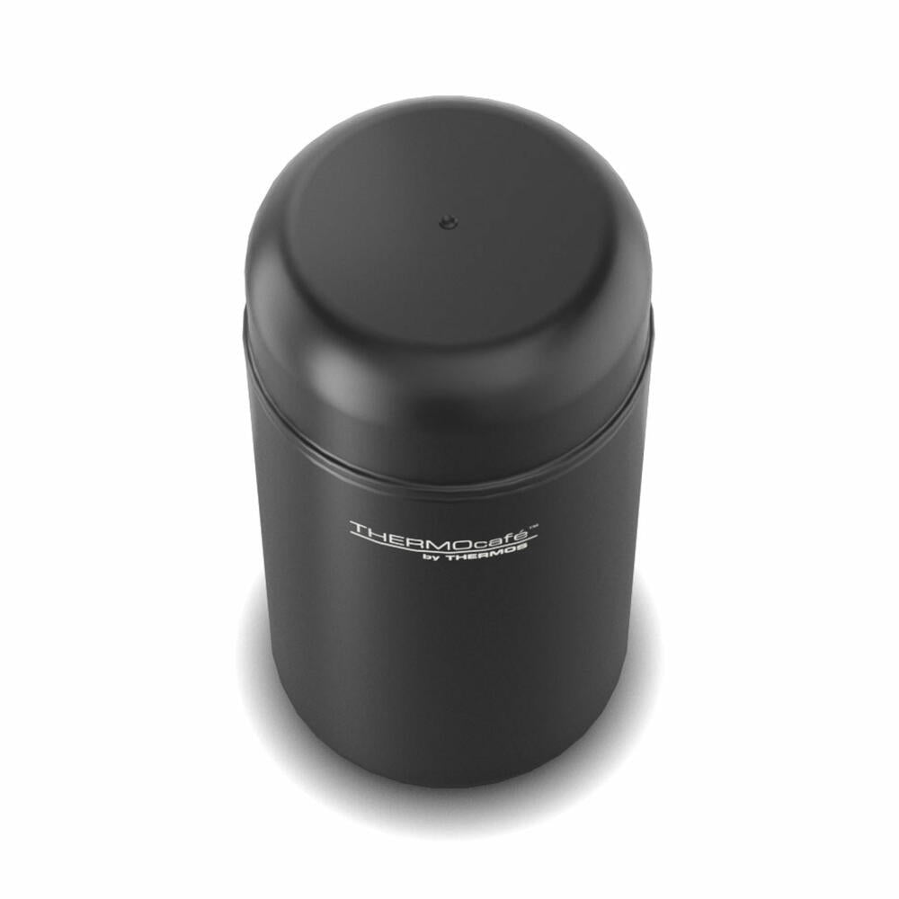 THERMOS Isolier-Speisegefäß TC DAILY FOOD JAR, Speisebehälter, Thermobehälter, Edelstahl, Black Mat, 400 ml, 4201232040