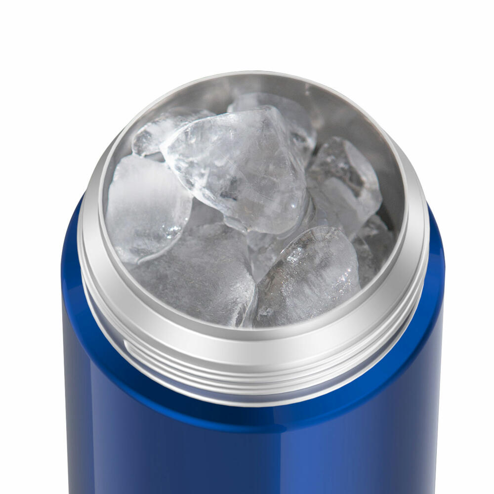 THERMOS kids Isolier-Trinkflasche FUNTAINER STRAW BOTTLE, Thermosflasche, Flasche, Edelstahl, Navy, 350 ml, 4113342035