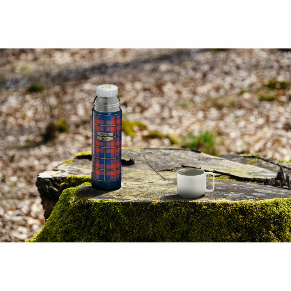 THERMOS Isolierflasche REVIVAL BEVERAGE BOTTLE, Thermosflasche, Isoflasche, Flasche, Edelstahl, Retro Blue, 500 ml, 4130344050