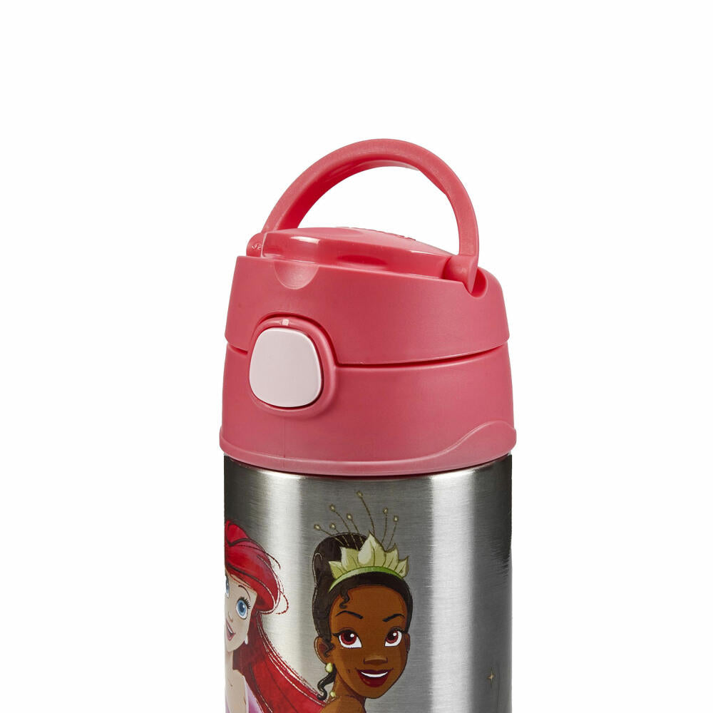 THERMOS kids Isolier-Trinkflasche FUNTAINER STRAW BOTTLE DISNEY Princesses, Thermosflasche, Flasche, Edelstahl, 350 ml, 4113413035