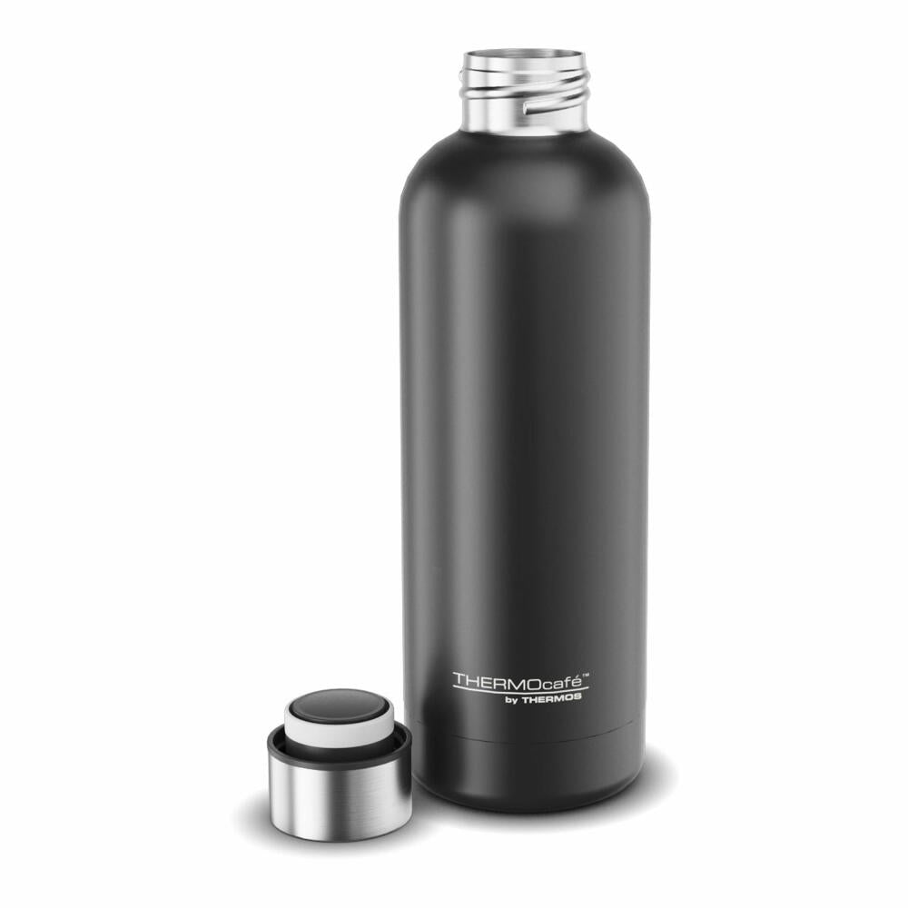 THERMOS Isolier-Trinkflasche TC DAILY BOTTLE, Thermosflasche, Isoflasche, Flasche, Edelstahl, Black Mat, 500 ml, 4200232050