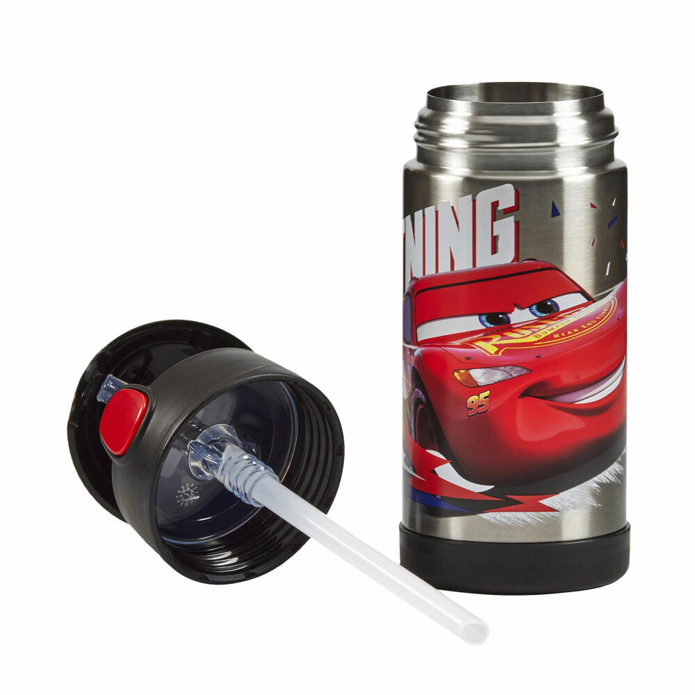 THERMOS kids Isolier-Trinkflasche FUNTAINER STRAW BOTTLE DISNEY Cars, Thermosflasche, Flasche, Edelstahl, 350 ml, 4113416035