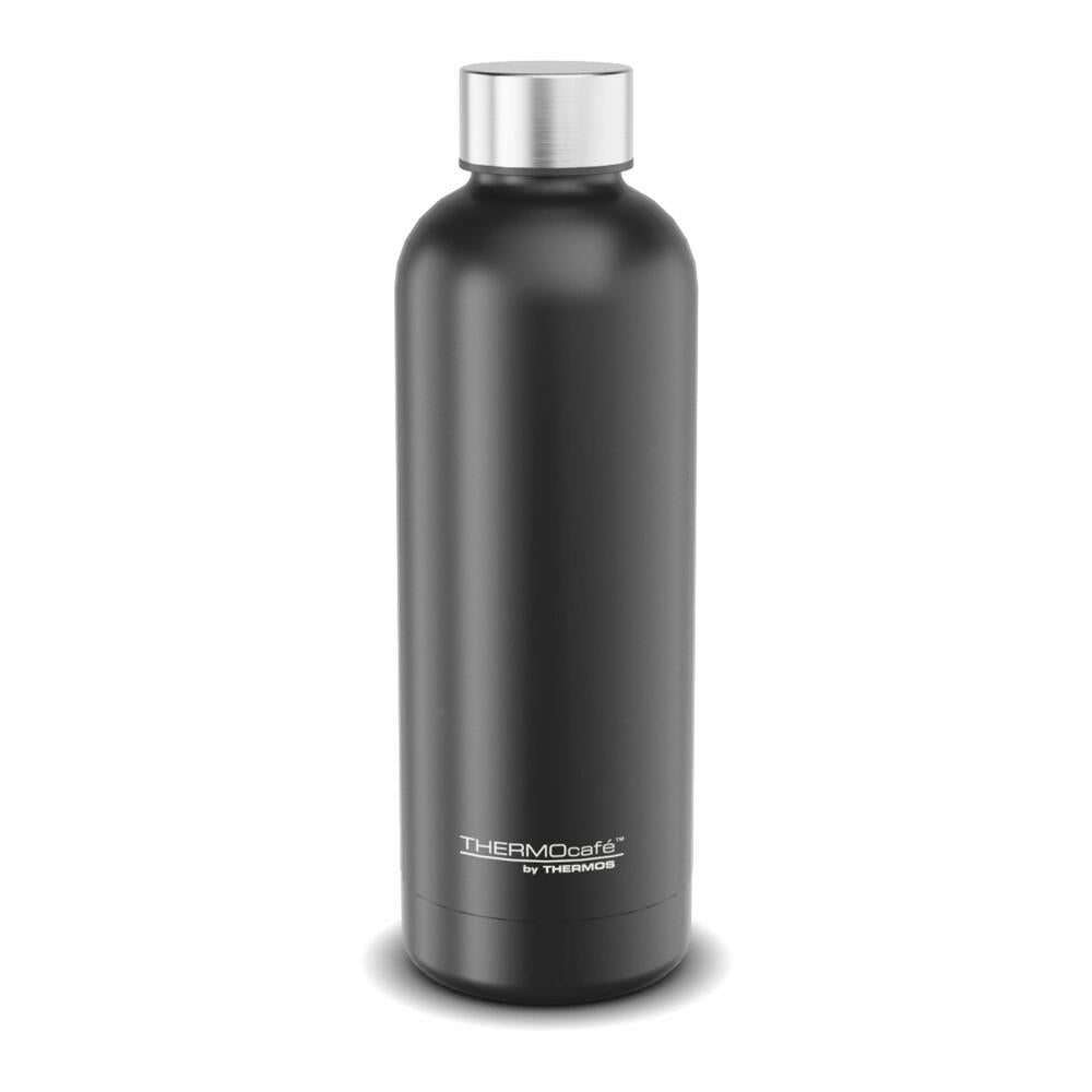 THERMOS Isolier-Trinkflasche TC DAILY BOTTLE, Thermosflasche, Isoflasche, Flasche, Edelstahl, Black Mat, 500 ml, 4200232050