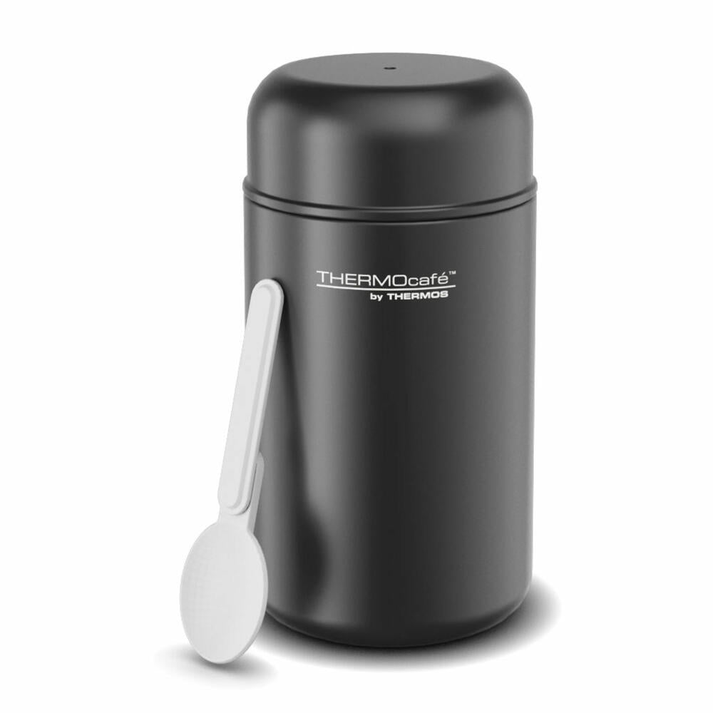 THERMOS Isolier-Speisegefäß TC DAILY FOOD JAR, Speisebehälter, Thermobehälter, Edelstahl, Black Mat, 400 ml, 4201232040
