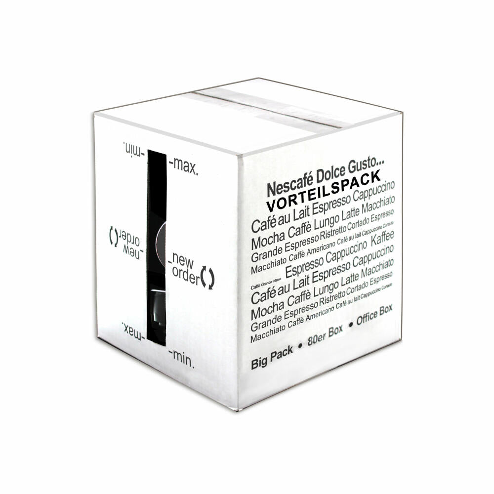 80 x Nescafé Dolce Gusto Dallmayr prodomo decaffeinated, coffee, coffee capsule, bulk pack, value pack, 80 capsules