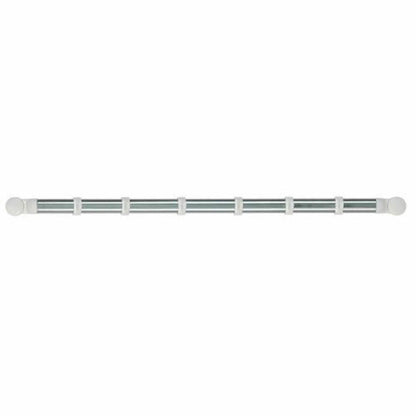 Brabantia Küchenhelfer Essential, Hängeleiste, Küchenleiste mit 12 Haken, Weiß und Edelstahl, 337161