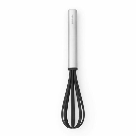Brabantia whisk Profile, small, coated, cooking utensil, kitchen helper, whisk, steel, Matt Steel, 27.1 cm, 250903
