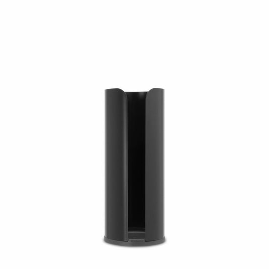 Brabantia Toilet Roll Dispenser ReNew, Steel, Plastic, Matt Black, for 3 Rolls, 280504