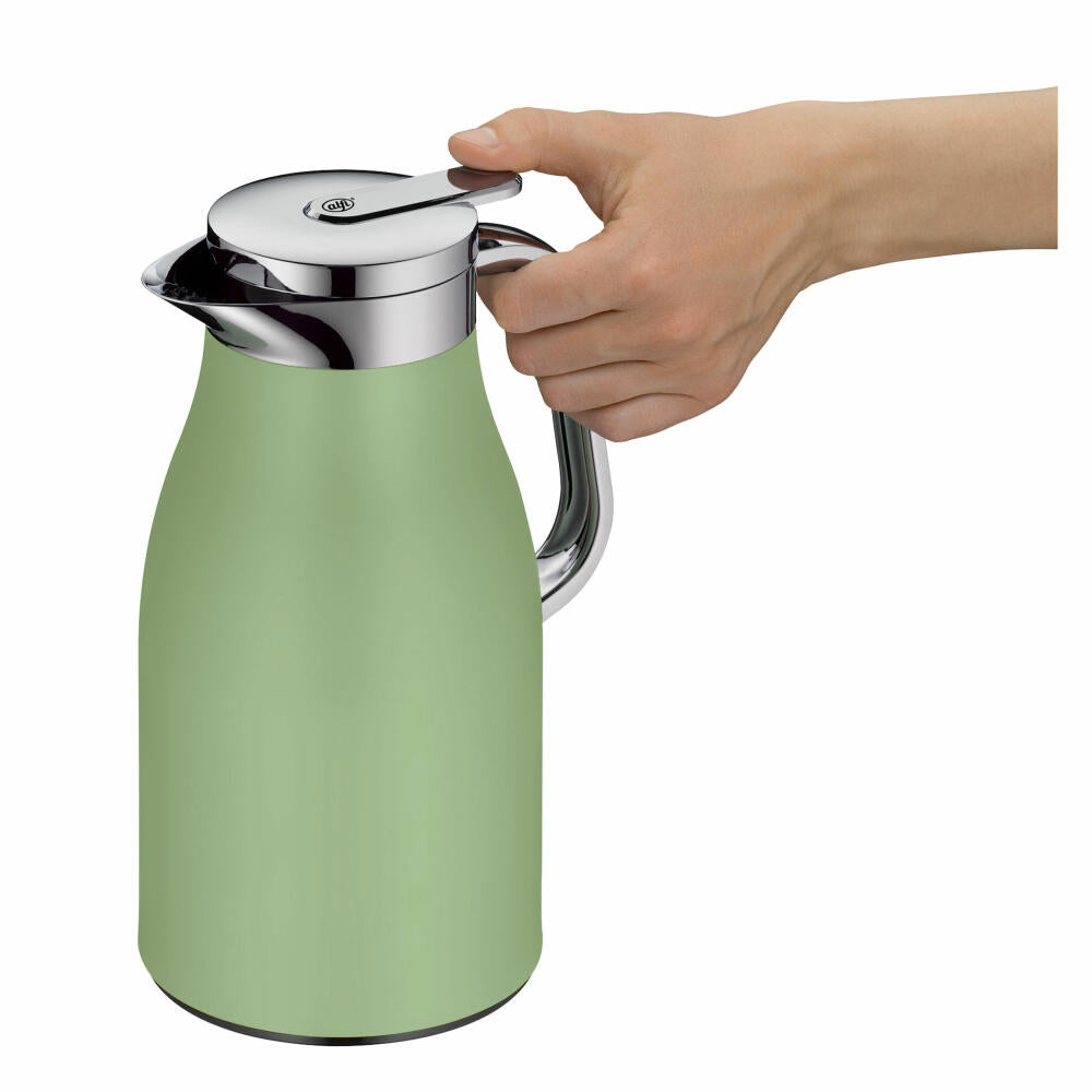 Alfi Isolierkanne Skyline, Thermokanne, Edelstahl, Celadon Green Matt, 1 L, 1321351100