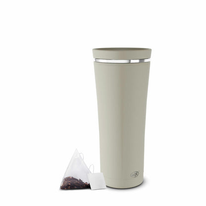 alfi insulated drinking cup BALANCE TEA MUG, insulated cup, thermo cup, thermo cup, stainless steel, silver lining mat, 500 ml, 5510294050
