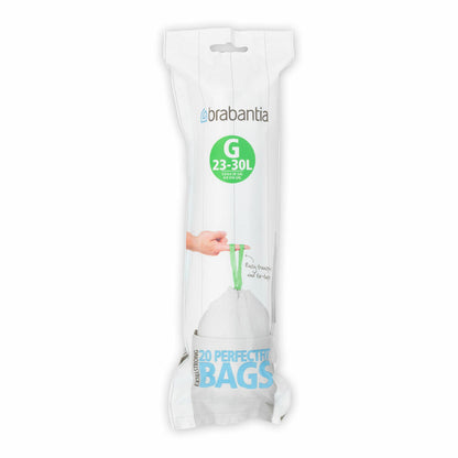 Brabantia garbage bag, garbage bag, garbage bag, waste bag, code G, 23-30 liters, 20 pieces, 246265