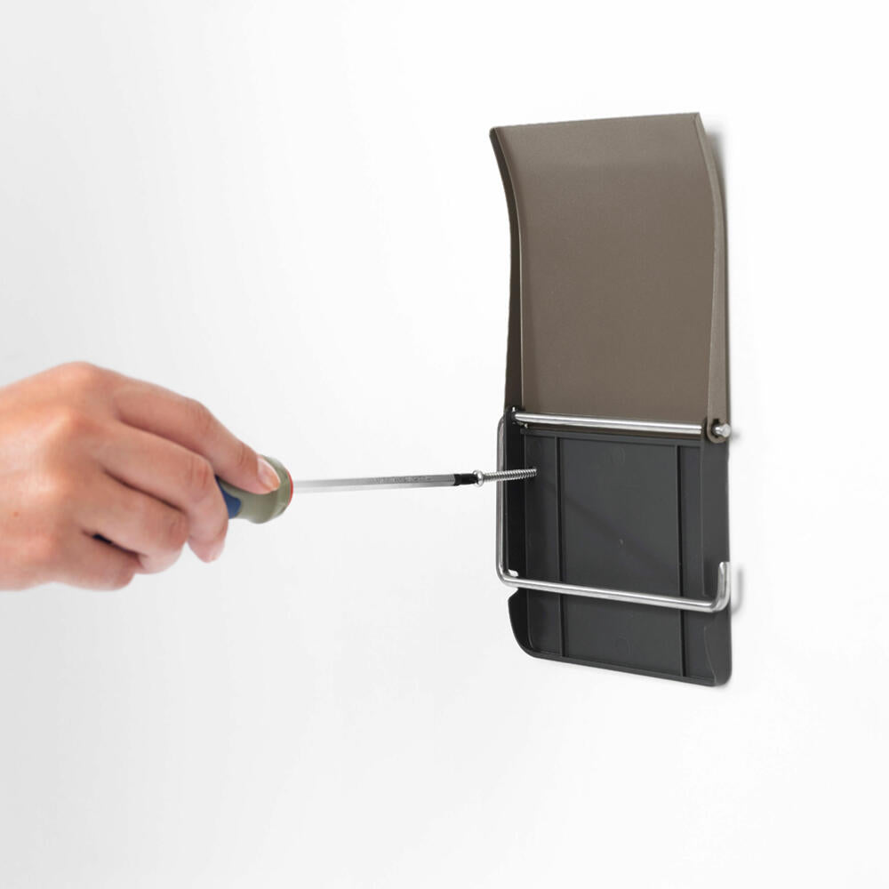 Brabantia ReNew toilet paper holder, toilet paper holder, roll holder, Platinum, 477300