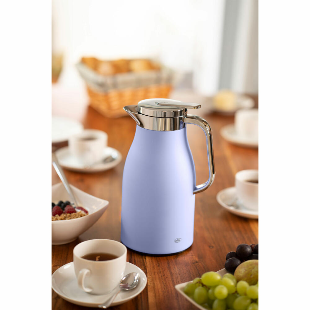 Alfi Isolierkanne Skyline, Thermokanne, Edelstahl, Lavender Matt, 1 L, 1321381100