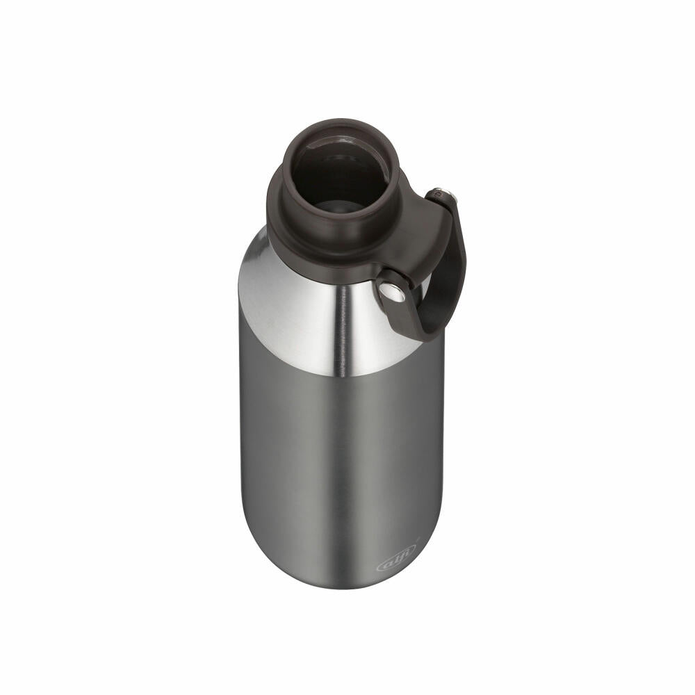 Alfi Trinkflasche City Bottle Loop, Isolierflasche, Edelstahl, Cool Grey Matt, 0.5 L, 5537234050