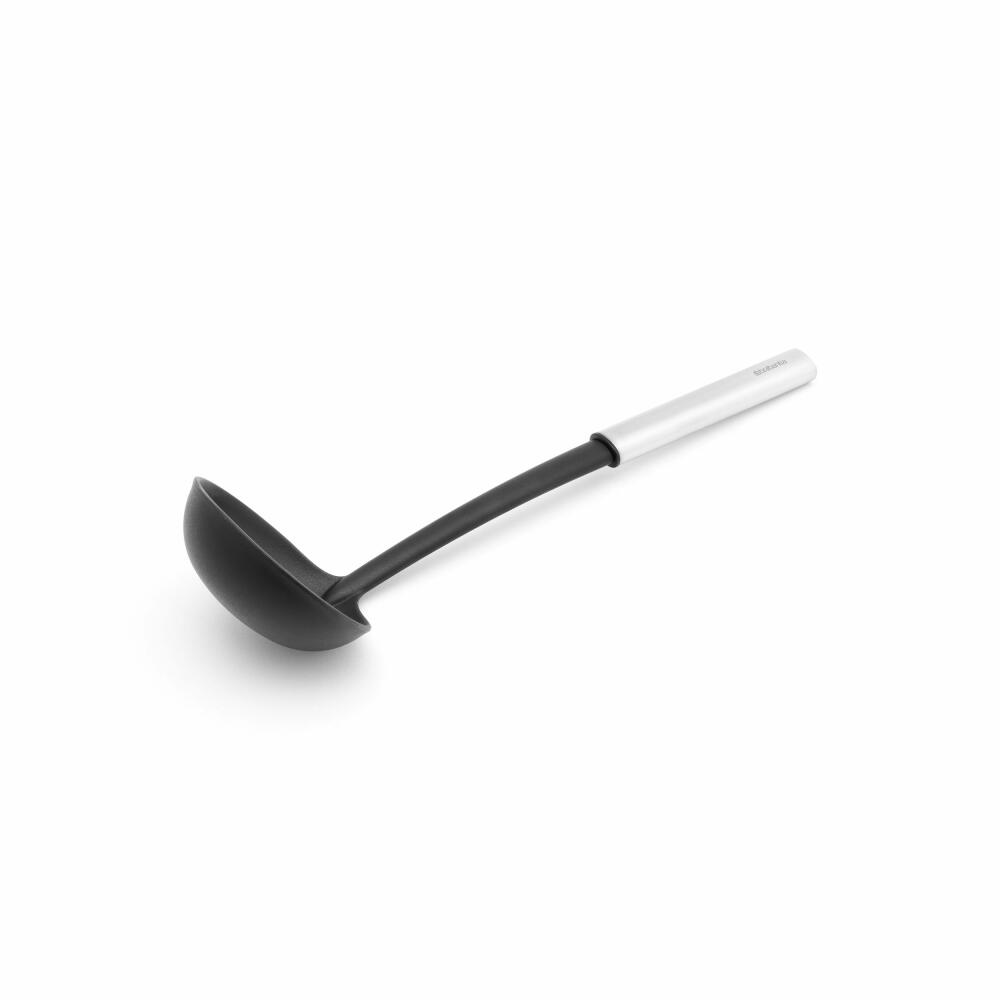 Brabantia ladle Profile, coated, cooking utensil, kitchen helper, steel, Matt Steel, 33.5 cm, 250620
