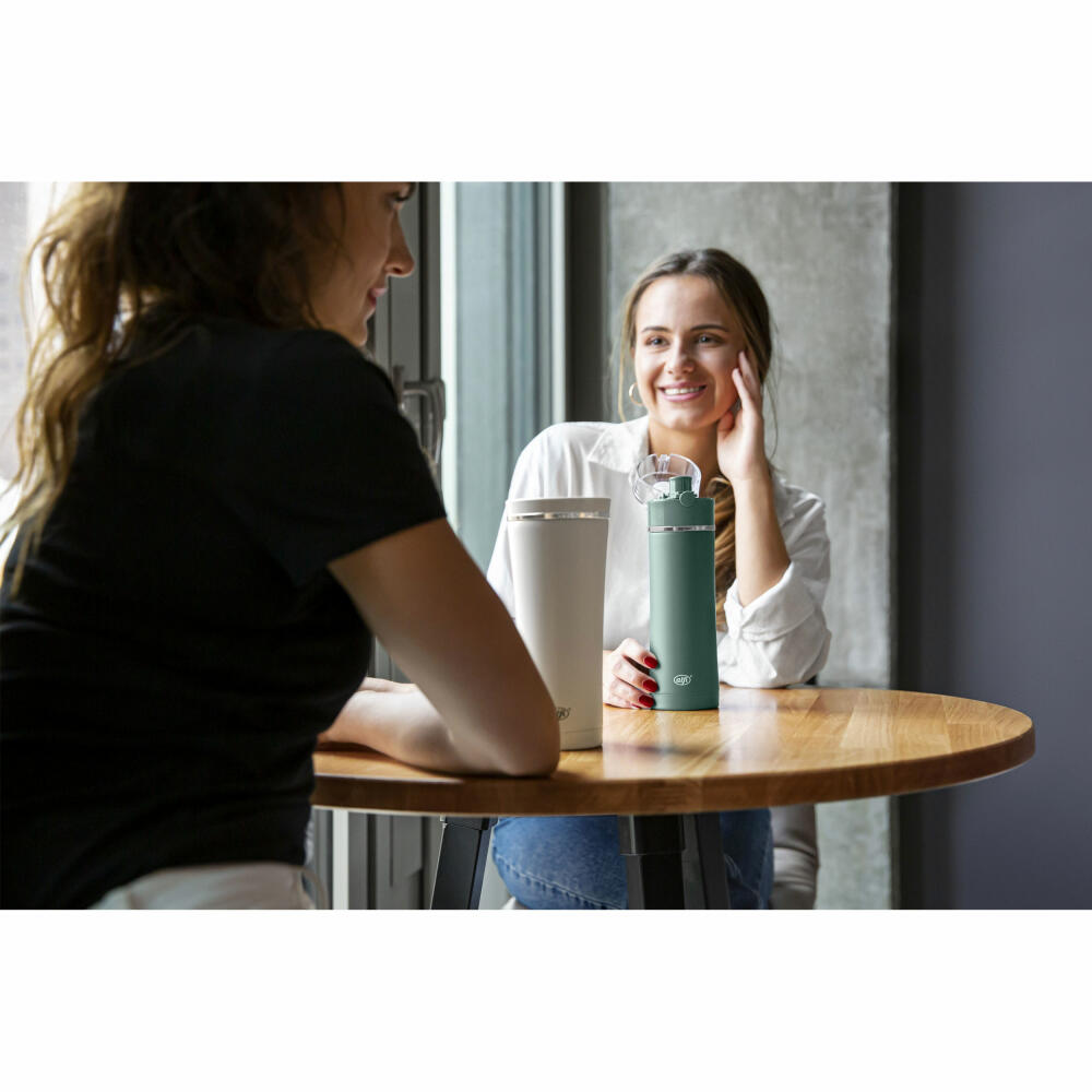 alfi insulated drinking bottle BALANCE BOTTLE, insulated bottle, thermos flask, insulated bottle, stainless steel, Sea Pine Mat, 500 ml, 5512293050