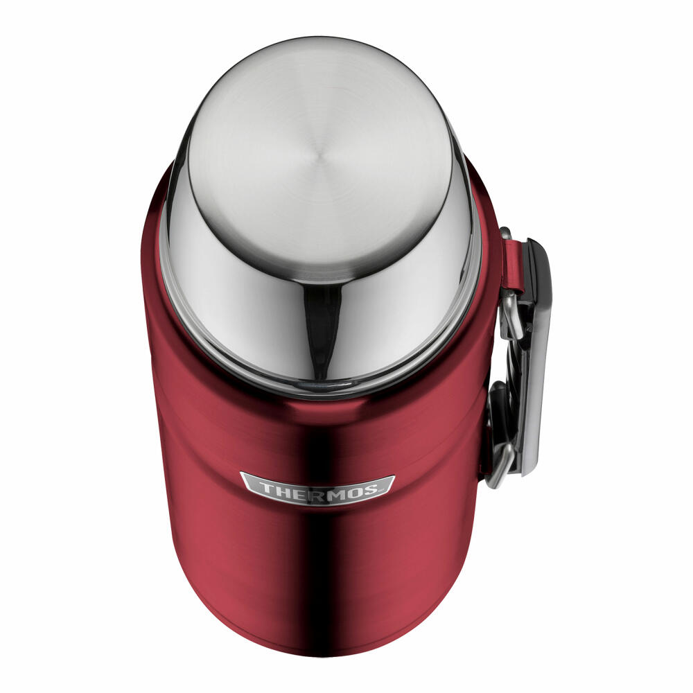 Thermos Isolierflasche Stainless King, Isoflasche, Thermoflasche, Flasche, Edelstahl, Cranberry, 1.2 L, 4003.248.120