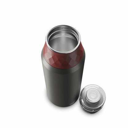 Alfi Trinkflasche Endless Bottle, Sportflasche, Edelstahl, Mediterranean Red Matt, 0.9 L, 5668300090