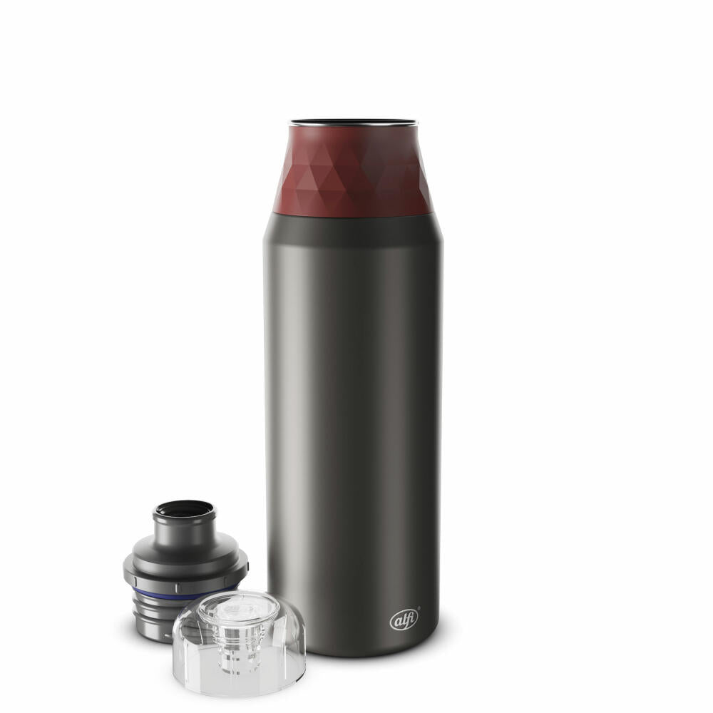 Alfi Trinkflasche Endless Bottle, Sportflasche, Edelstahl, Mediterranean Red Matt, 0.9 L, 5668300090