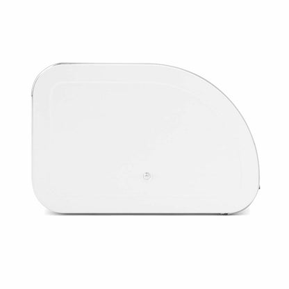 Brabantia Single Roll Bread Bin Fresh White, Bread Bin, Bread Box with Roll Door, Steel, White, 306044