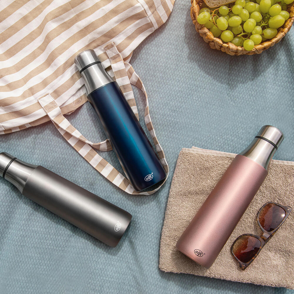 Alfi drinking bottle City Bottle, insulated bottle, stainless steel, Mystic Blue Matt, 0.7 L, 5527259070