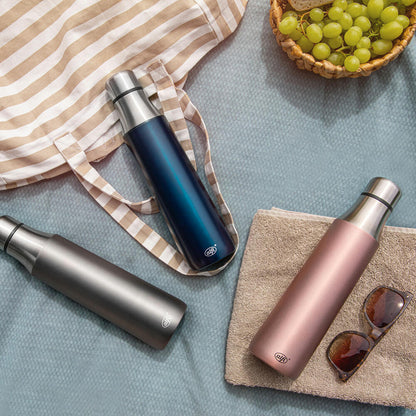 Alfi drinking bottle City Bottle, insulated bottle, stainless steel, Mystic Blue Matt, 0.7 L, 5527259070