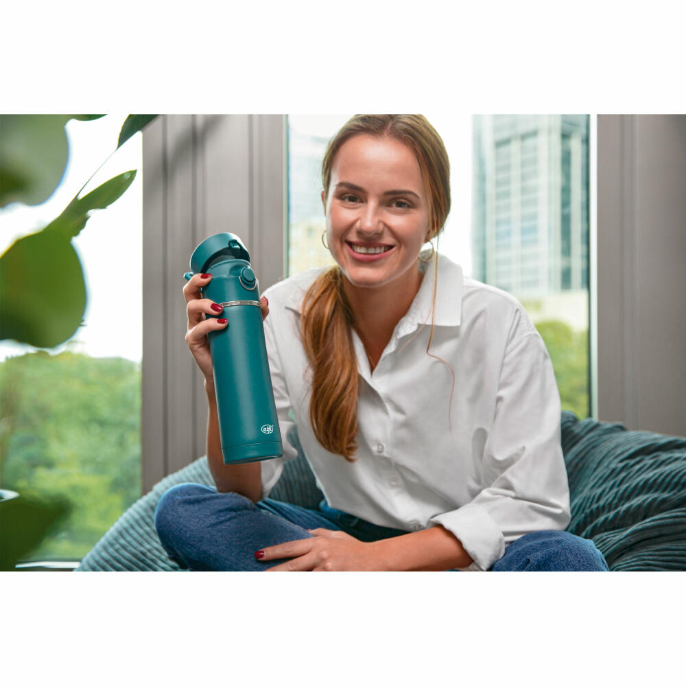 alfi insulated drinking bottle BALANCE TEA BOTTLE, insulated bottle, thermos flask, insulated bottle, stainless steel, Sea Pine Mat, 500 ml, 5511293050