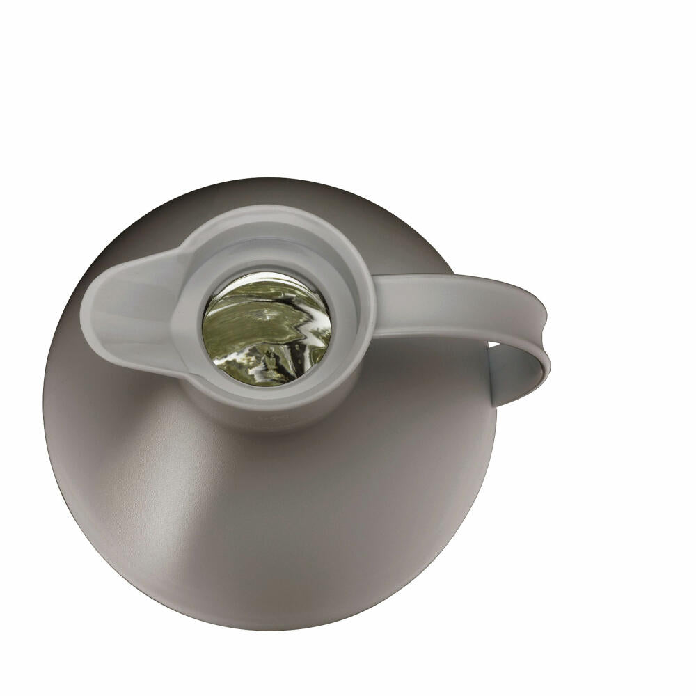 alfi Isolierkanne KUGEL, Isokanne, Kanne, Kaffeekanne, Kunststoff / Hartglaseinsatz, Desert Grey Mat, 0.94 L, 0115996094