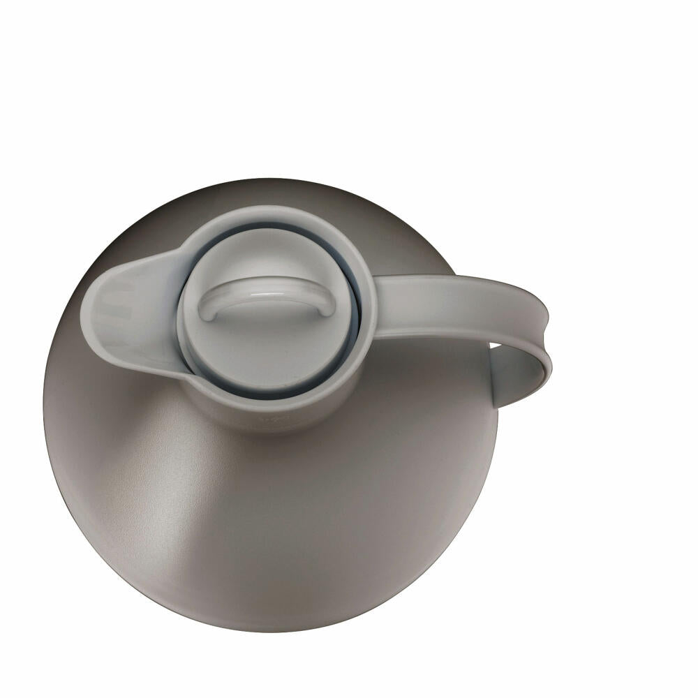 alfi Isolierkanne KUGEL, Isokanne, Kanne, Kaffeekanne, Kunststoff / Hartglaseinsatz, Desert Grey Mat, 0.94 L, 0115996094