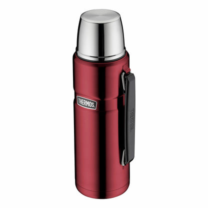 Thermos Isolierflasche Stainless King, Isoflasche, Thermoflasche, Flasche, Edelstahl, Cranberry, 1.2 L, 4003.248.120