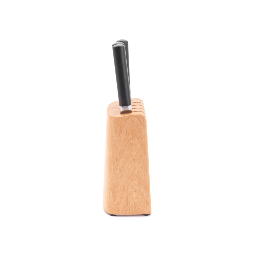Brabantia Profile Messerblock mit 5 Messern, Holz, Matt Steel, 260483