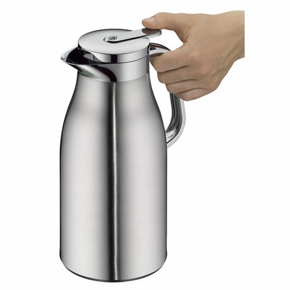 Alfi Isolierkanne Skyline, Thermokanne, Edelstahl, Stainless Steel Matt, 1.5 L, 1322205150