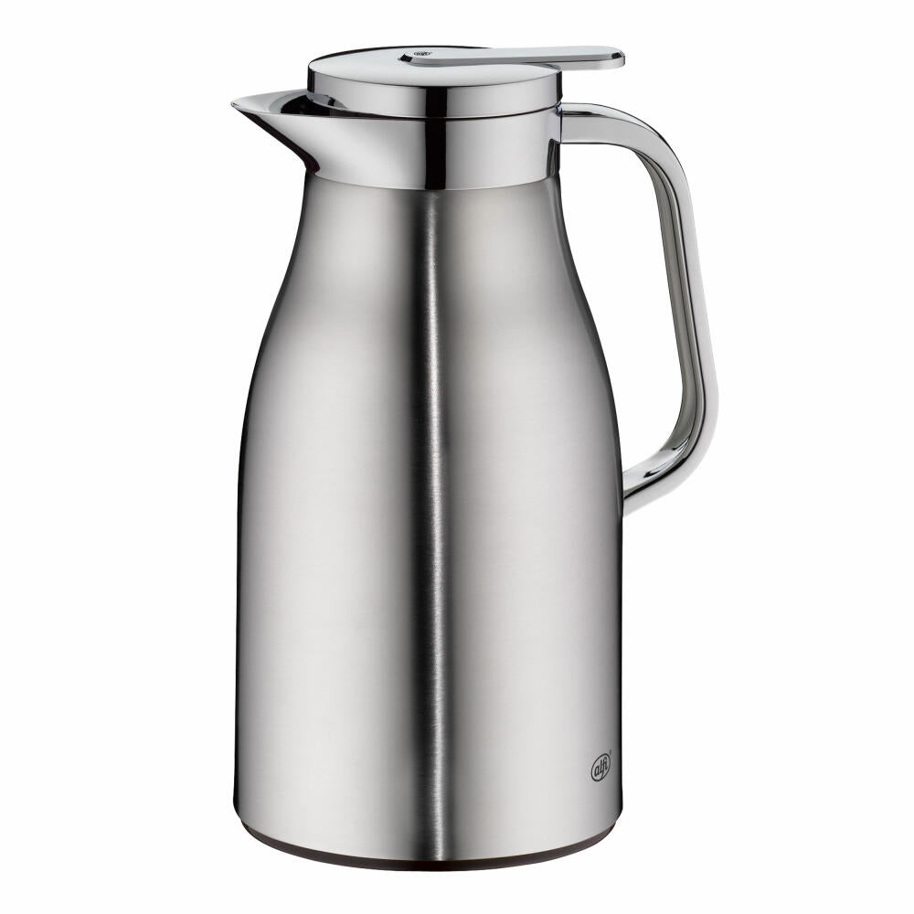 Alfi Isolierkanne Skyline, Thermokanne, Edelstahl, Stainless Steel Matt, 1 L, 1322205100