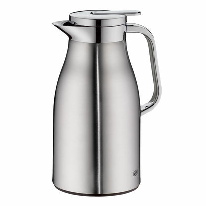 Alfi Isolierkanne Skyline, Thermokanne, Edelstahl, Stainless Steel Matt, 1 L, 1322205100