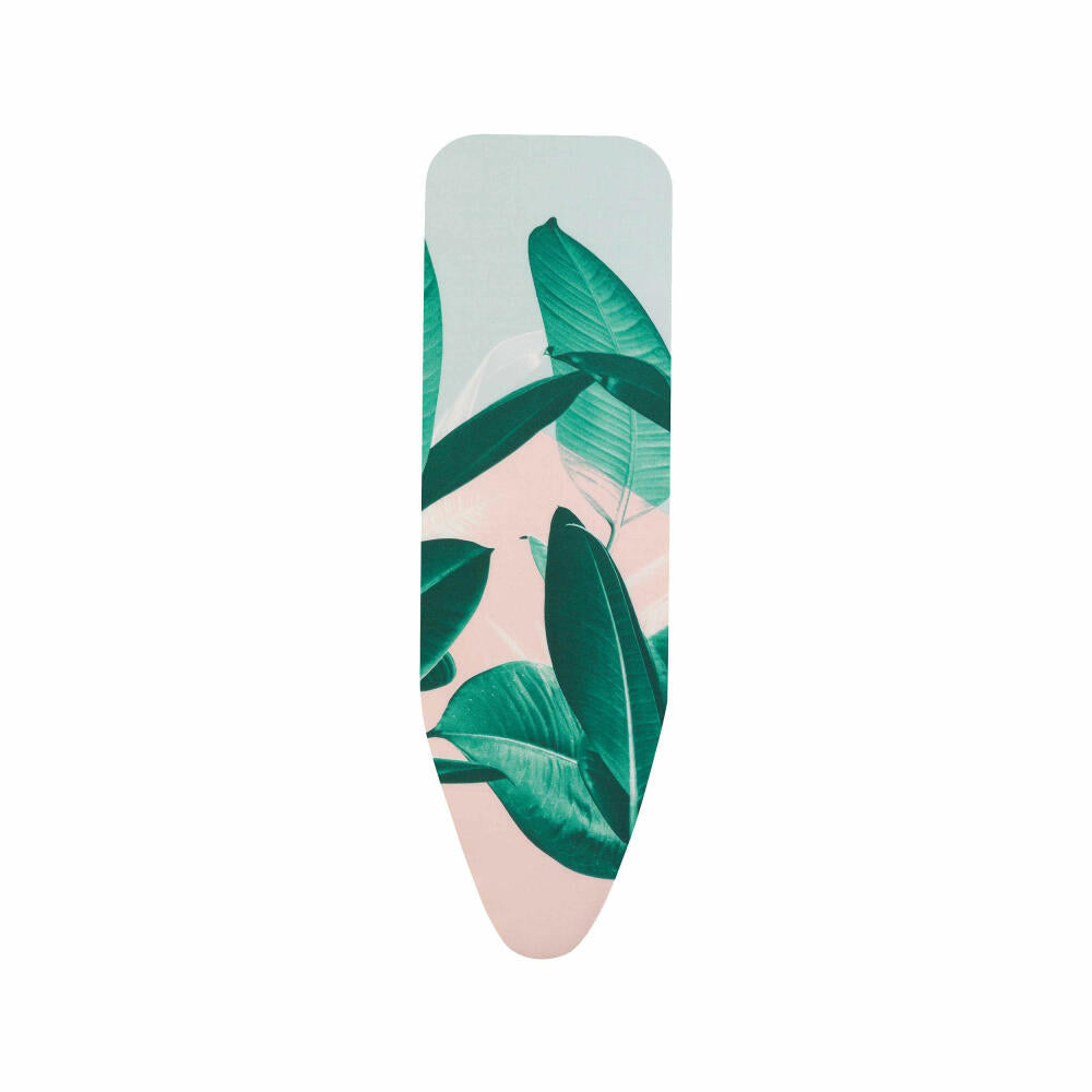 Brabantia cotton cover with 4mm foam and felt, ironing board cover, Tropical Leaves, 124 x 38 cm, 118869