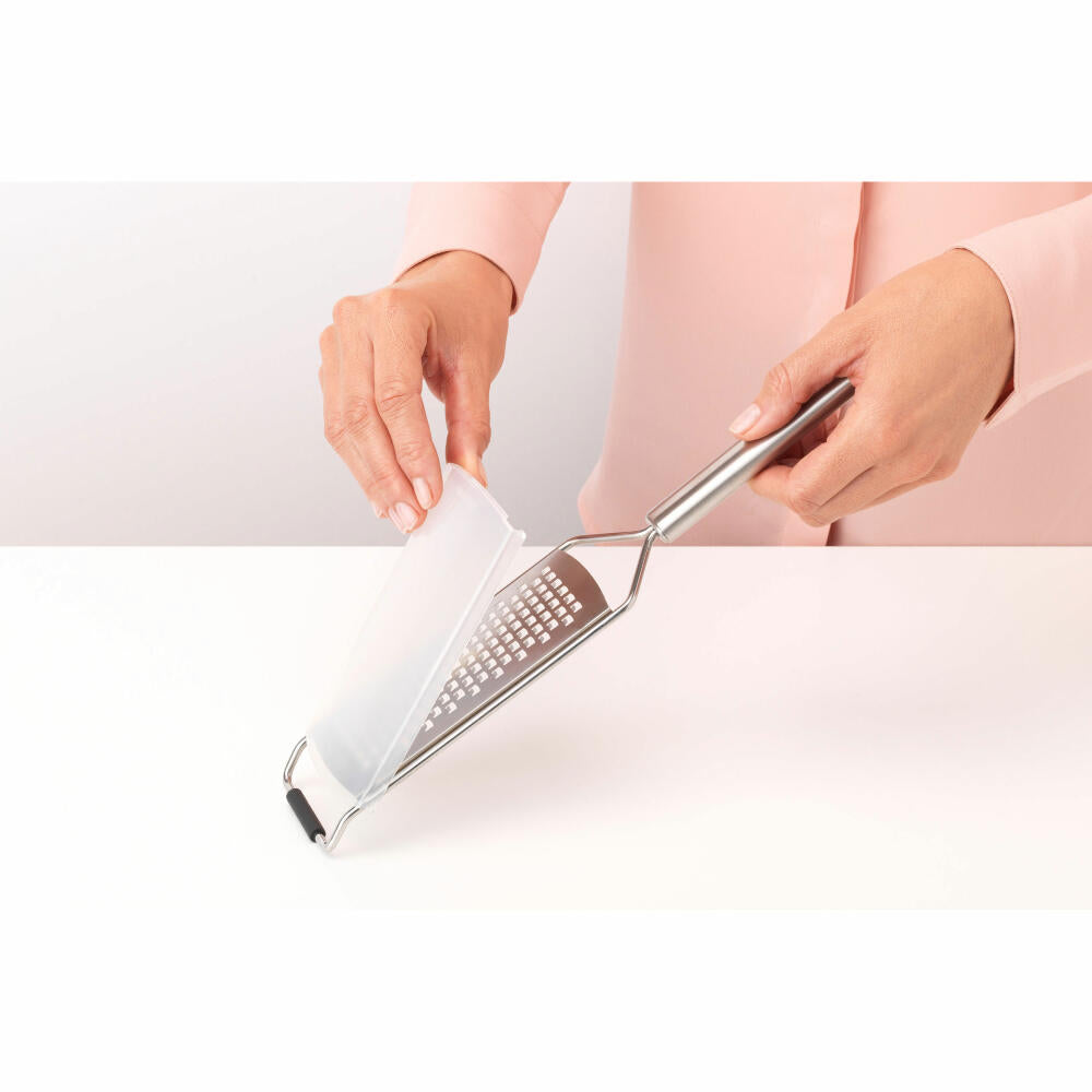Brabantia Reibe Profile, grob, Kochutensil, Küchenhelfer, Stahl, Matt Steel, 30 cm, 250965