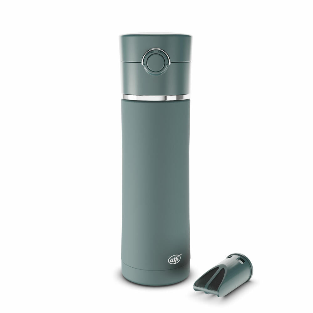 alfi insulated drinking bottle BALANCE TEA BOTTLE, insulated bottle, thermos flask, insulated bottle, stainless steel, Sea Pine Mat, 500 ml, 5511293050