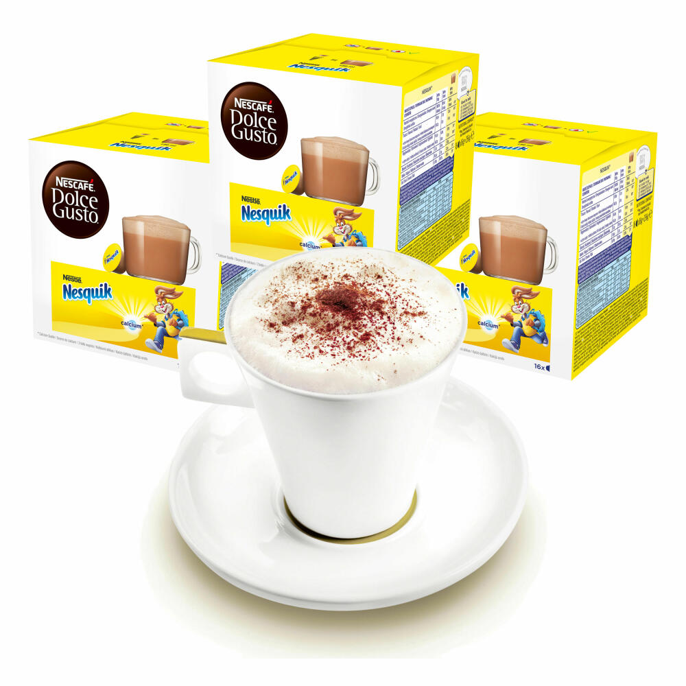 Nescafé DOLCE GUSTO cups gift set, 3 packs with cups Nesquik, cocoa, chocolate, capsules