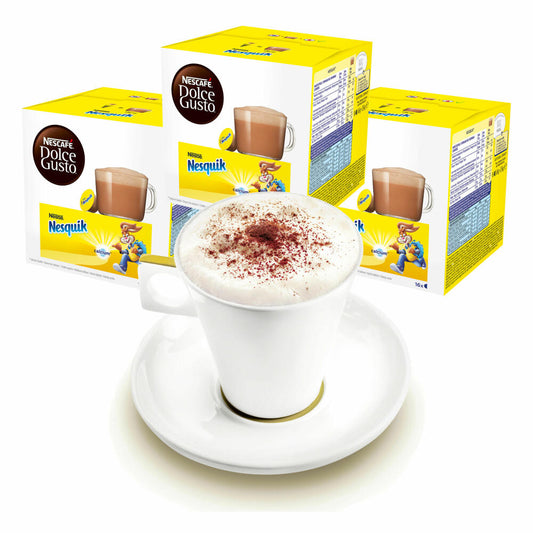Nescafé DOLCE GUSTO cups gift set, 3 packs with cups Nesquik, cocoa, chocolate, capsules