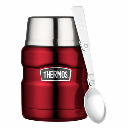 Thermos Speisegefäß Stainless King, Speisebehälter, Thermobehälter, Isoliergefäß, Edelstahl, Cranberry, 470 ml, 4001.248.047