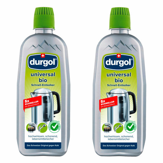 Durgol Universal Schnell-Entkalker Set, Maschinenentkalker, Kalkentferner, Kalkreiniger, 2x 500 ml, 4-875