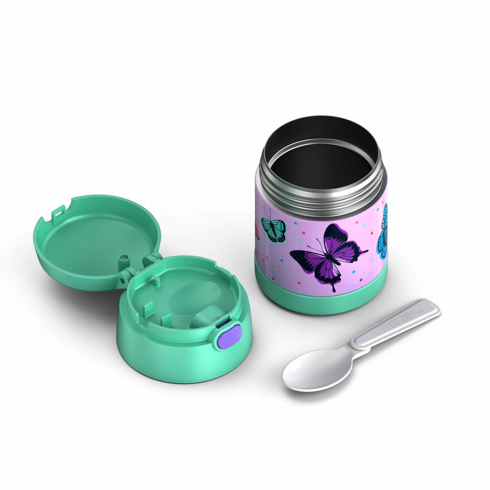 THERMOS kids Isolier-Speisegefäß FUNTAINER FOOD JAR, Speisebehälter, Thermobehälter, Edelstahl, Butterflies, 300 ml, 4110401030