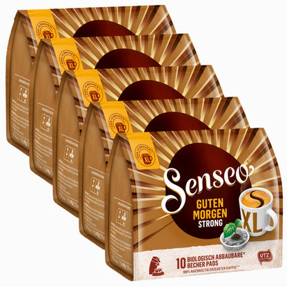 Senseo Kaffeepads Guten Morgen Strong XL, Stark & Intensiv, 50 Kaffee Pads